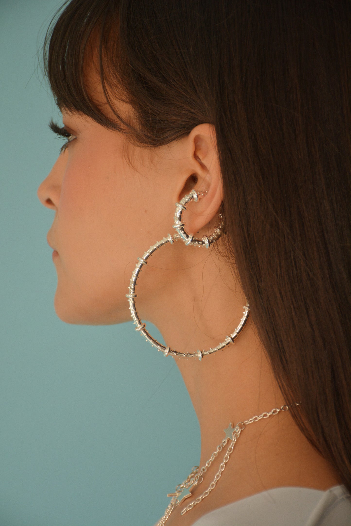 Maxi Silver Hoops