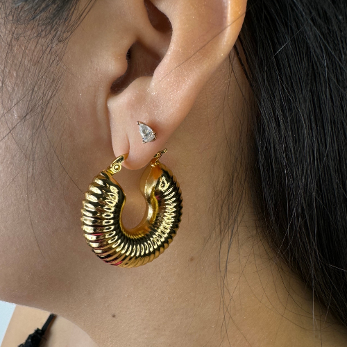 Spring Hoop Earrings