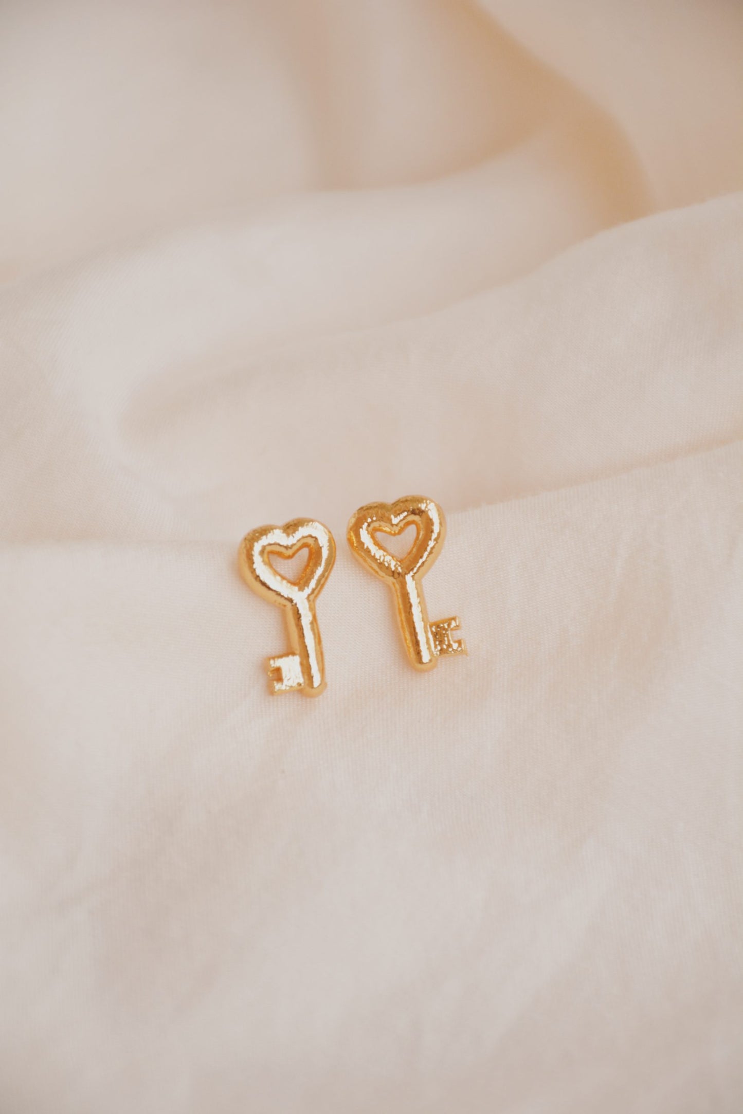 Keys Gold Earrings