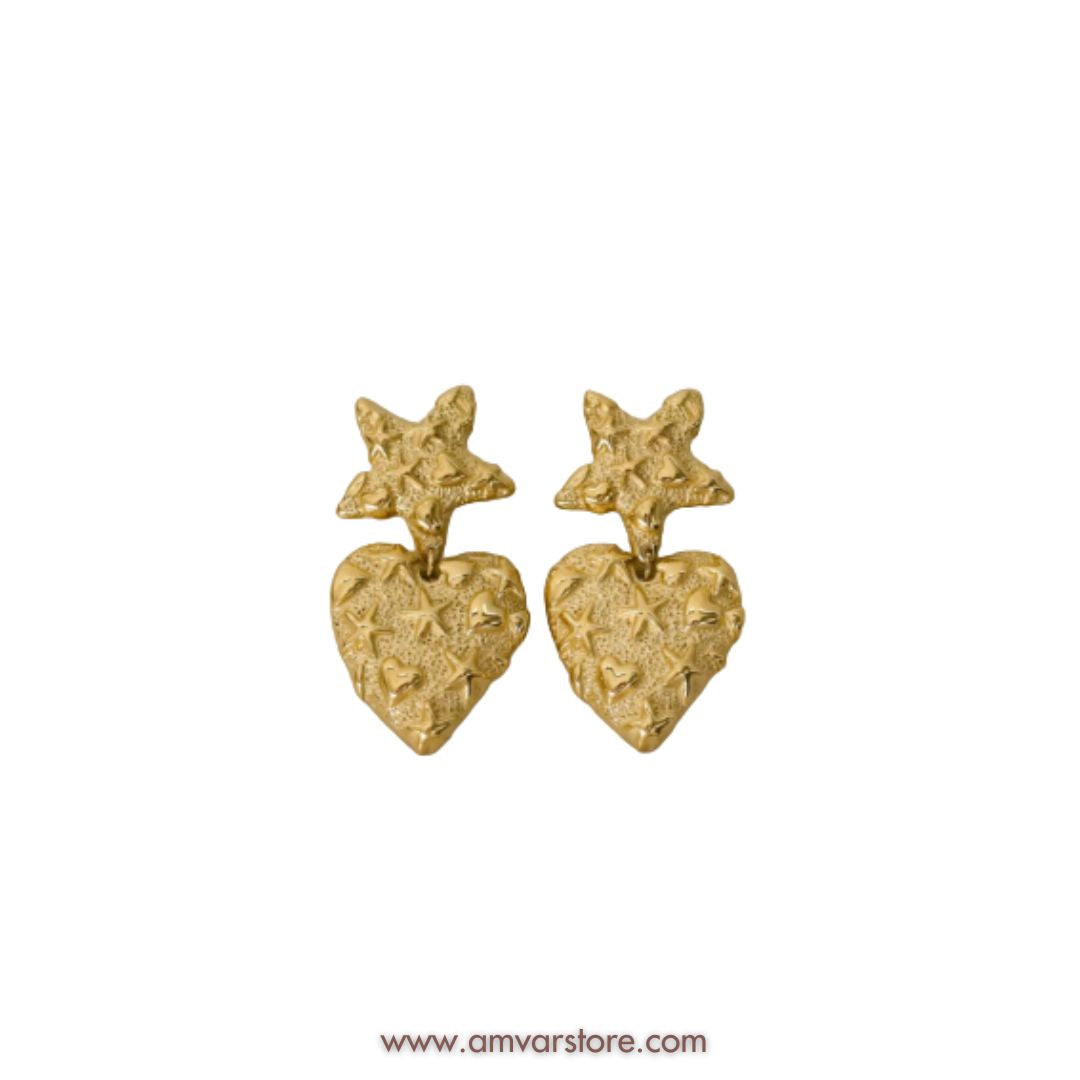 Gold-Stars Earrings