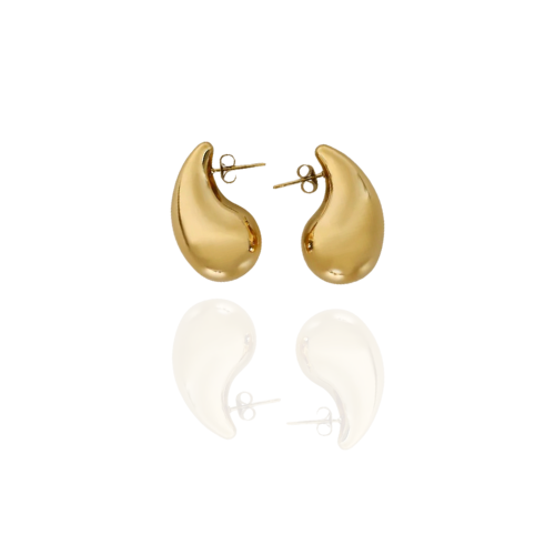 A-Chunky Gold Earring